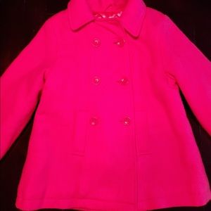 hot pink girls coat